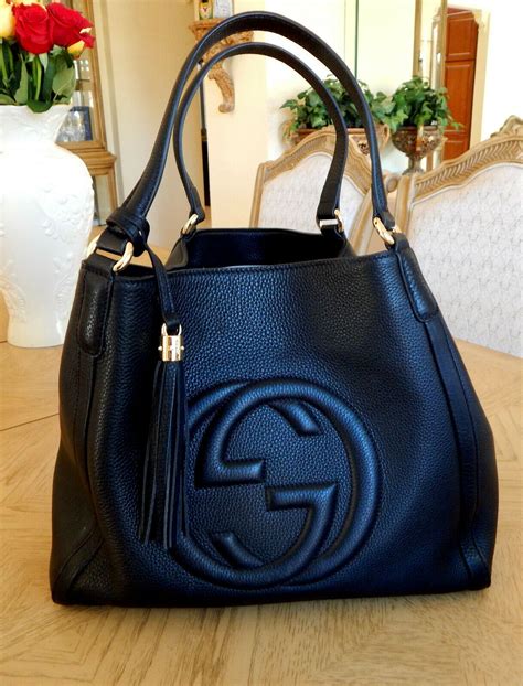 gucci bag black|authentic gucci shoulder bag.